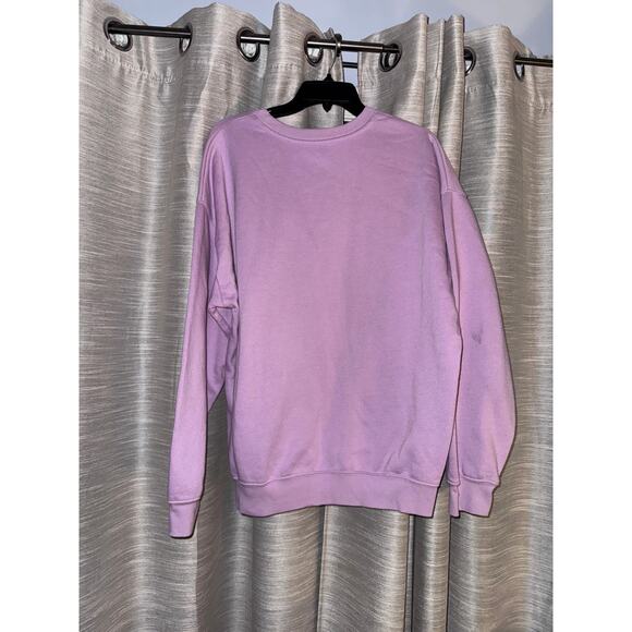 Def Leppard oversized purple crewneck sweater size large - Picture 3 of 4